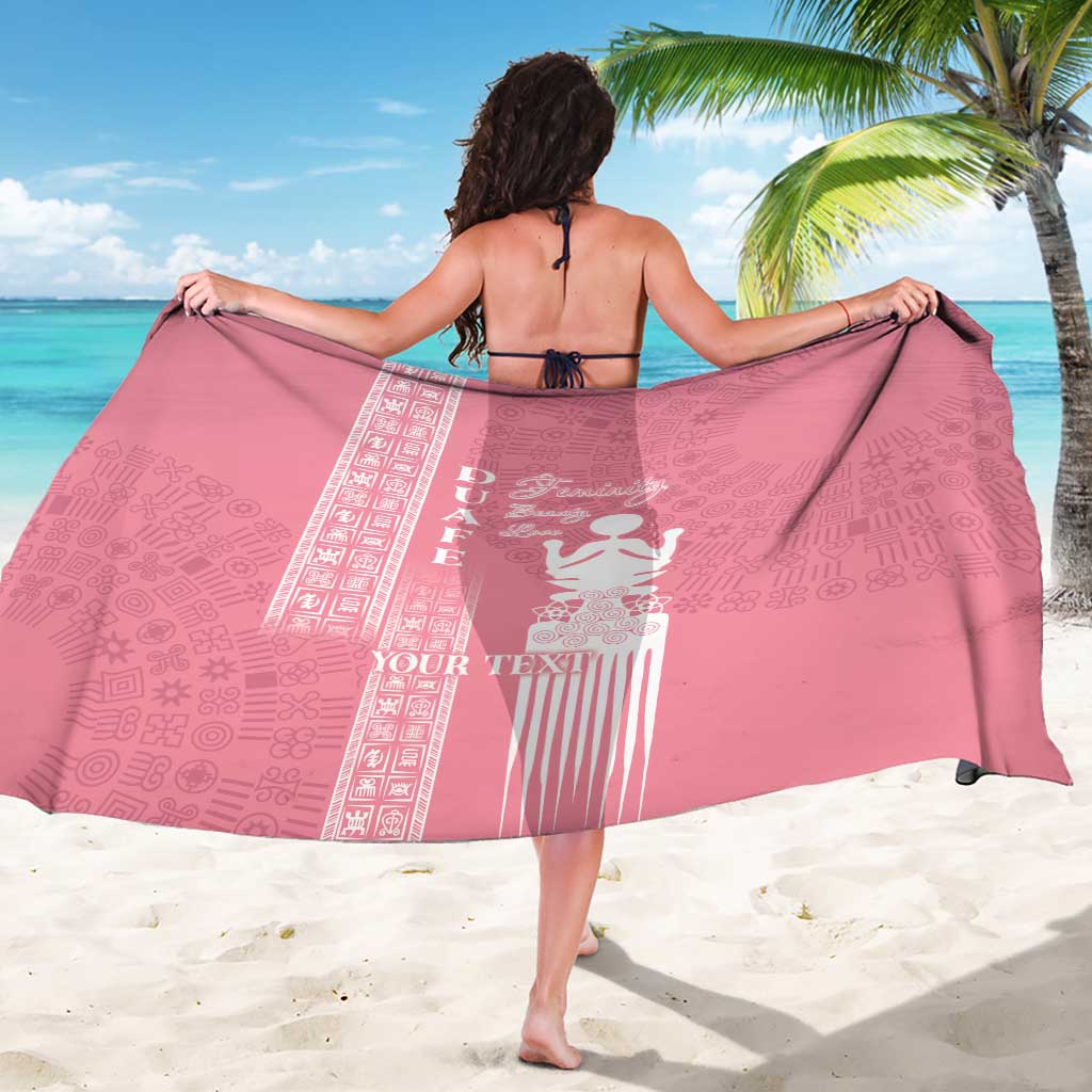 Personalized Adinkra Akan Culture Sarong Women's Day Duafe Symbol