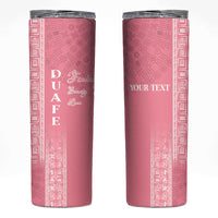 Personalized Adinkra Akan Culture Skinny Tumbler Women's Day Duafe Symbol