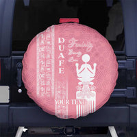 Personalized Adinkra Akan Culture Spare Tire Cover Women's Day Duafe Symbol