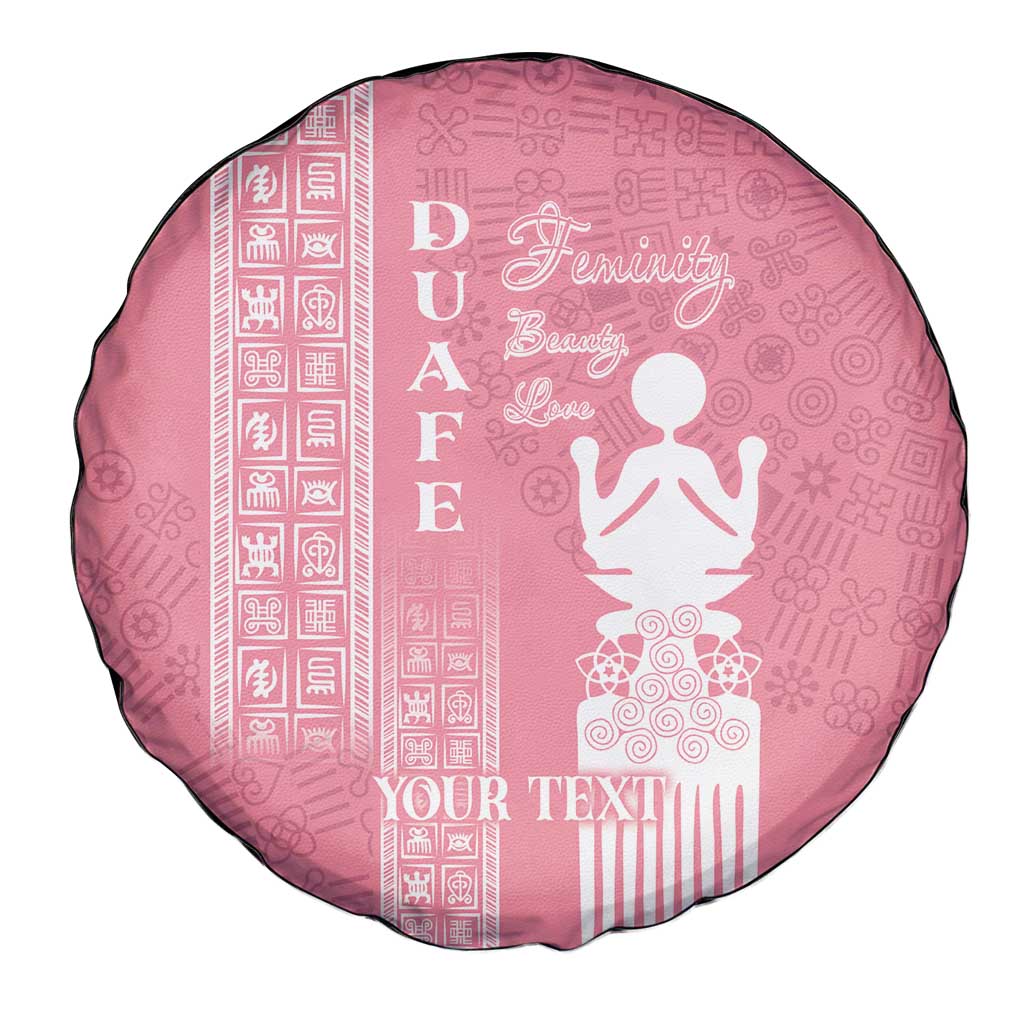 Personalized Adinkra Akan Culture Spare Tire Cover Women's Day Duafe Symbol