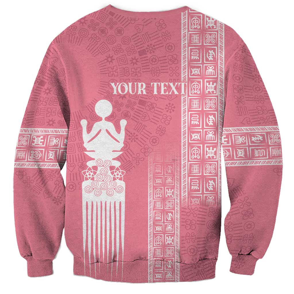 Personalized Adinkra Akan Culture Sweatshirt Women's Day Duafe Symbol