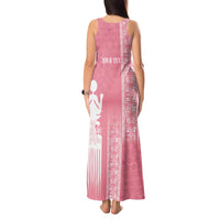 Personalized Adinkra Akan Culture Tank Maxi Dress Women's Day Duafe Symbol