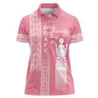Personalized Adinkra Akan Culture Women Polo Shirt Women's Day Duafe Symbol