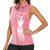 Personalized Adinkra Akan Culture Women Sleeveless Polo Shirt Women's Day Duafe Symbol