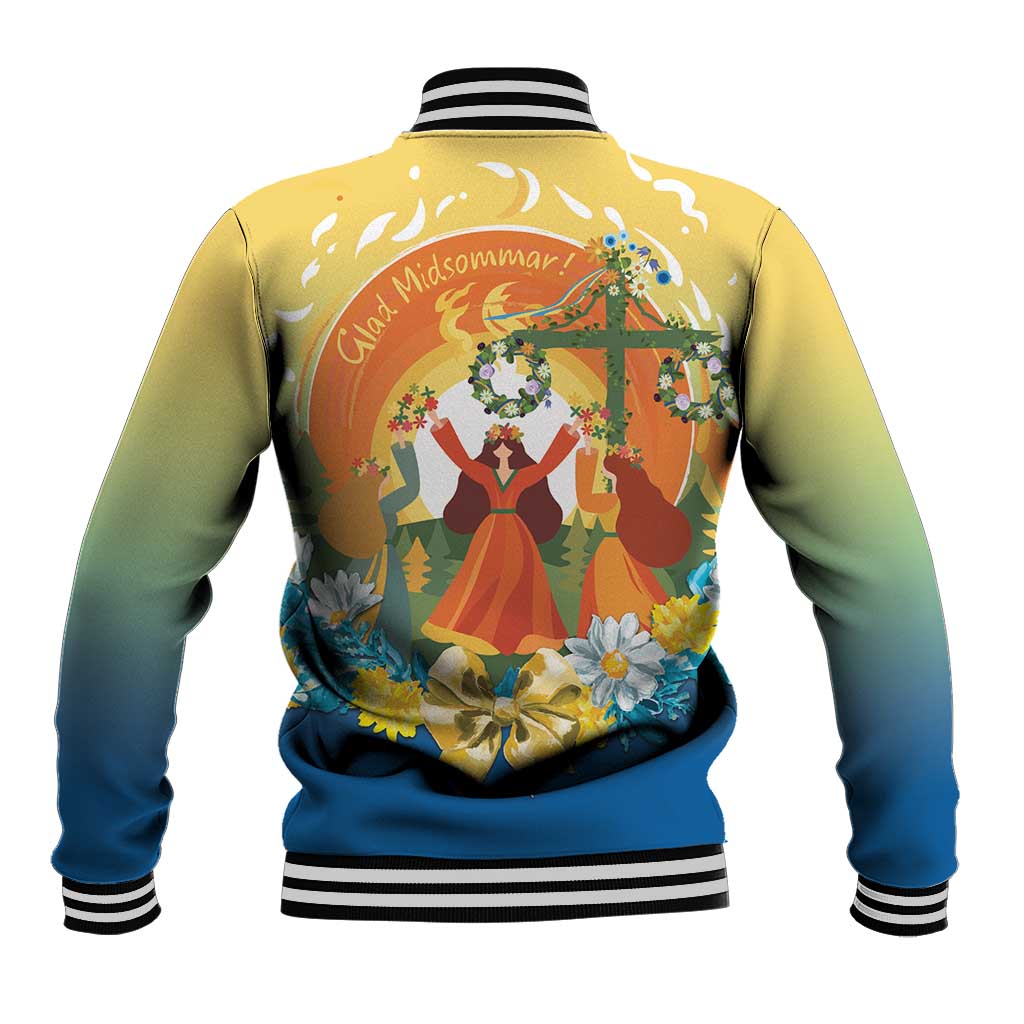 Sverige Glad Midsommar Baseball Jacket Majstang Dancing