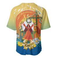 Sverige Glad Midsommar Baseball Jersey Majstang Dancing