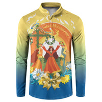 Sverige Glad Midsommar Button Sweatshirt Majstang Dancing