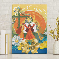 Sverige Glad Midsommar Canvas Wall Art Majstang Dancing