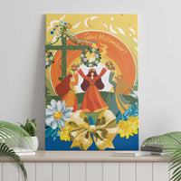 Sverige Glad Midsommar Canvas Wall Art Majstang Dancing