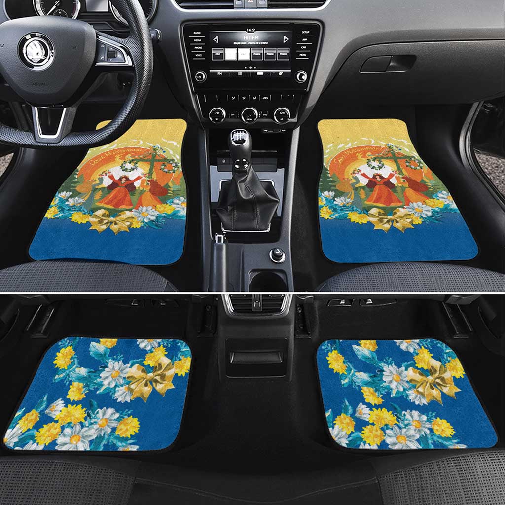 Sverige Glad Midsommar Car Mats Majstang Dancing