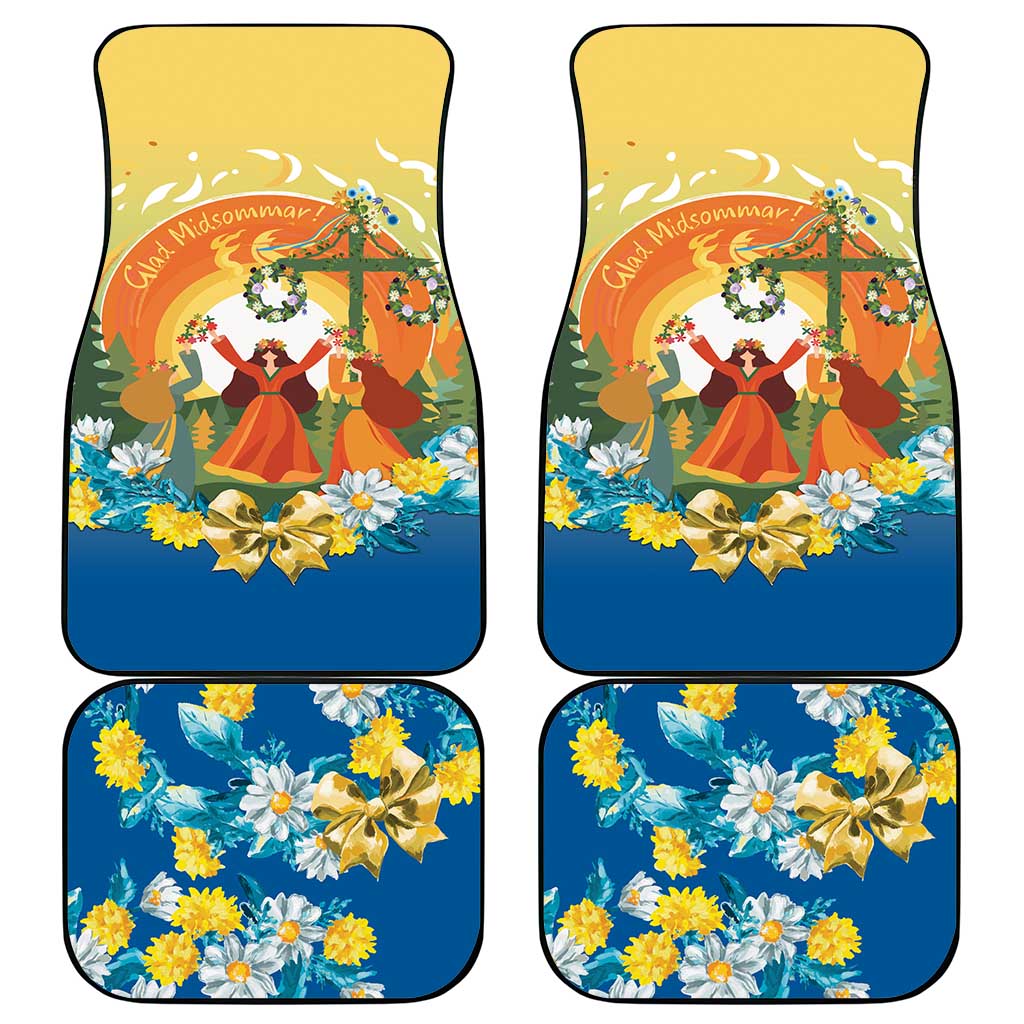 Sverige Glad Midsommar Car Mats Majstang Dancing
