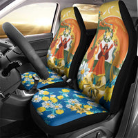 Sverige Glad Midsommar Car Seat Cover Majstang Dancing