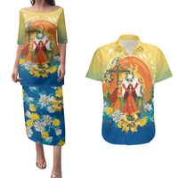 Sverige Glad Midsommar Couples Matching Puletasi and Hawaiian Shirt Majstang Dancing