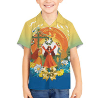 Sverige Glad Midsommar Family Matching Puletasi and Hawaiian Shirt Majstang Dancing