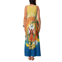 Sverige Glad Midsommar Family Matching Tank Maxi Dress and Hawaiian Shirt Majstang Dancing