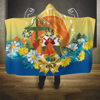 Sverige Glad Midsommar Hooded Blanket Majstang Dancing