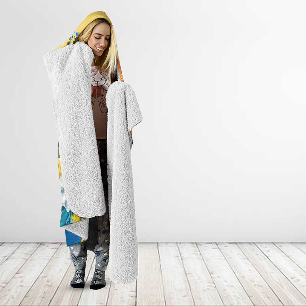 Sverige Glad Midsommar Hooded Blanket Majstang Dancing