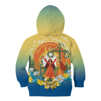 Sverige Glad Midsommar Kid Hoodie Majstang Dancing