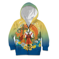 Sverige Glad Midsommar Kid Hoodie Majstang Dancing
