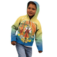 Sverige Glad Midsommar Kid Hoodie Majstang Dancing