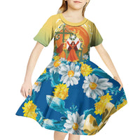 Sverige Glad Midsommar Kid Short Sleeve Dress Majstang Dancing