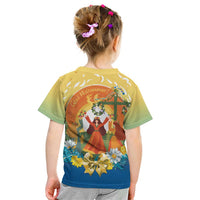 Sverige Glad Midsommar Kid T Shirt Majstang Dancing