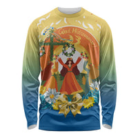 Sverige Glad Midsommar Long Sleeve Shirt Majstang Dancing