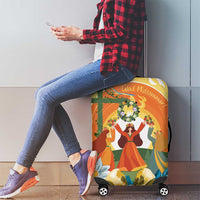 Sverige Glad Midsommar Luggage Cover Majstang Dancing