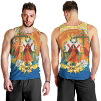 Sverige Glad Midsommar Men Tank Top Majstang Dancing