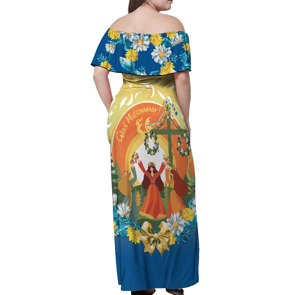 Sverige Glad Midsommar Off Shoulder Maxi Dress Majstang Dancing