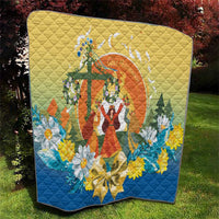 Sverige Glad Midsommar Quilt Majstang Dancing
