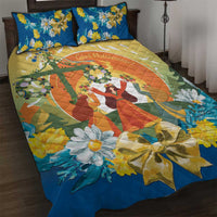 Sverige Glad Midsommar Quilt Bed Set Majstang Dancing