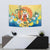 Sverige Glad Midsommar Tapestry Majstang Dancing