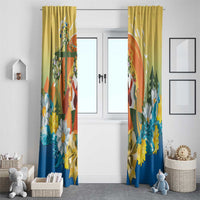 Sverige Glad Midsommar Window Curtain Majstang Dancing