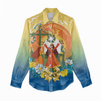 Sverige Glad Midsommar Women Casual Shirt Majstang Dancing