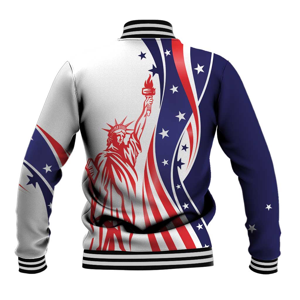 Fourth Of July USA Baseball Jacket American Dream - Statue Of Liberty