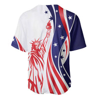Fourth Of July USA Baseball Jersey American Dream - Statue Of Liberty