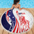 Fourth Of July USA Beach Blanket American Dream - Statue Of Liberty