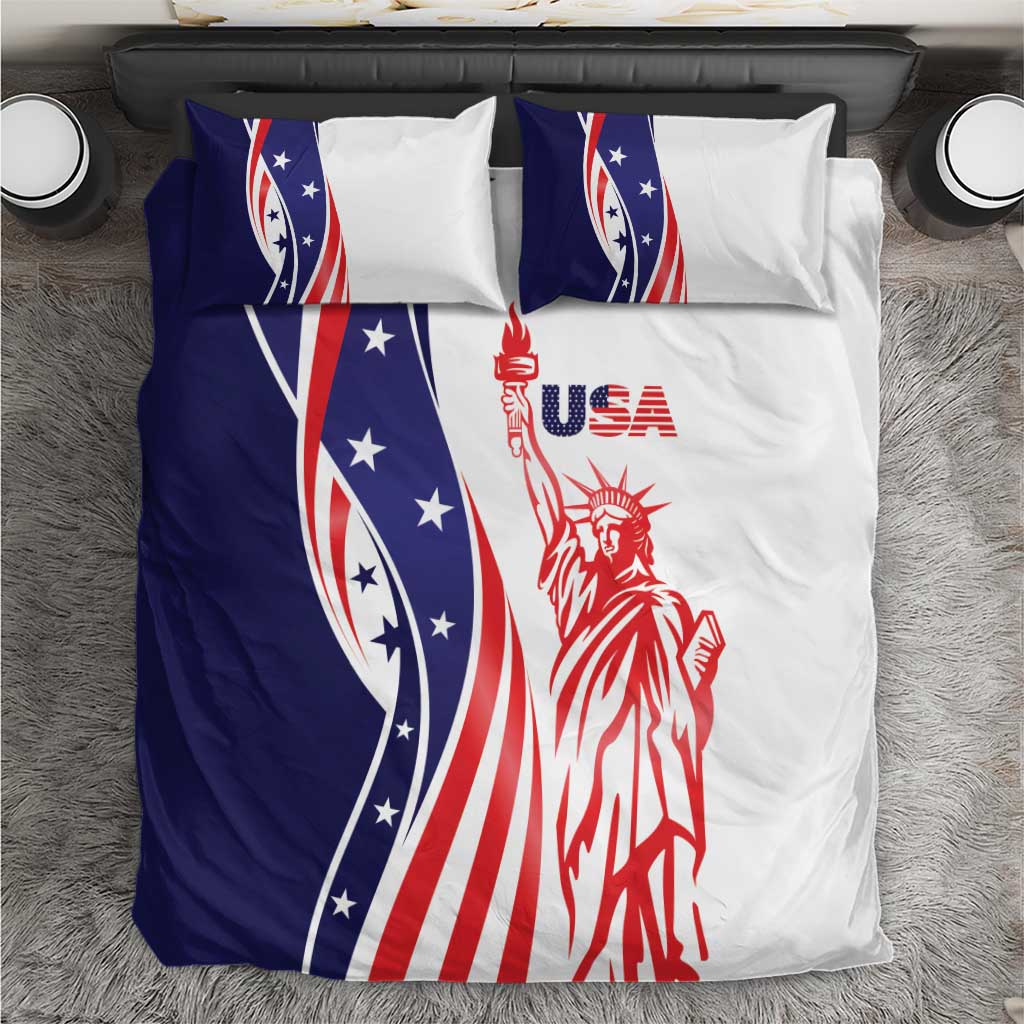 Fourth Of July USA Bedding Set American Dream - Statue Of Liberty