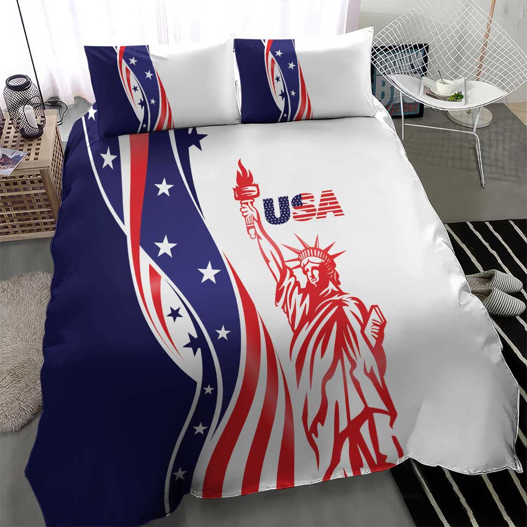 Fourth Of July USA Bedding Set American Dream - Statue Of Liberty