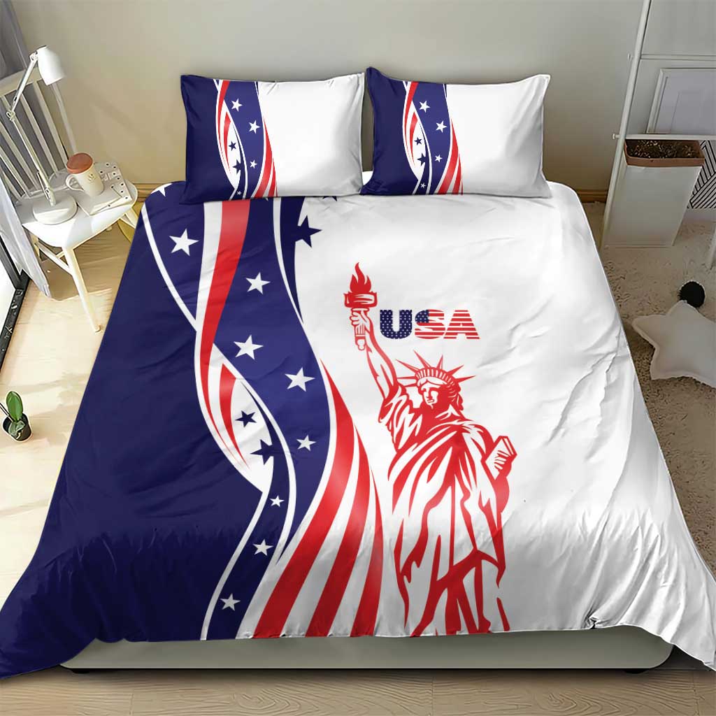 Fourth Of July USA Bedding Set American Dream - Statue Of Liberty