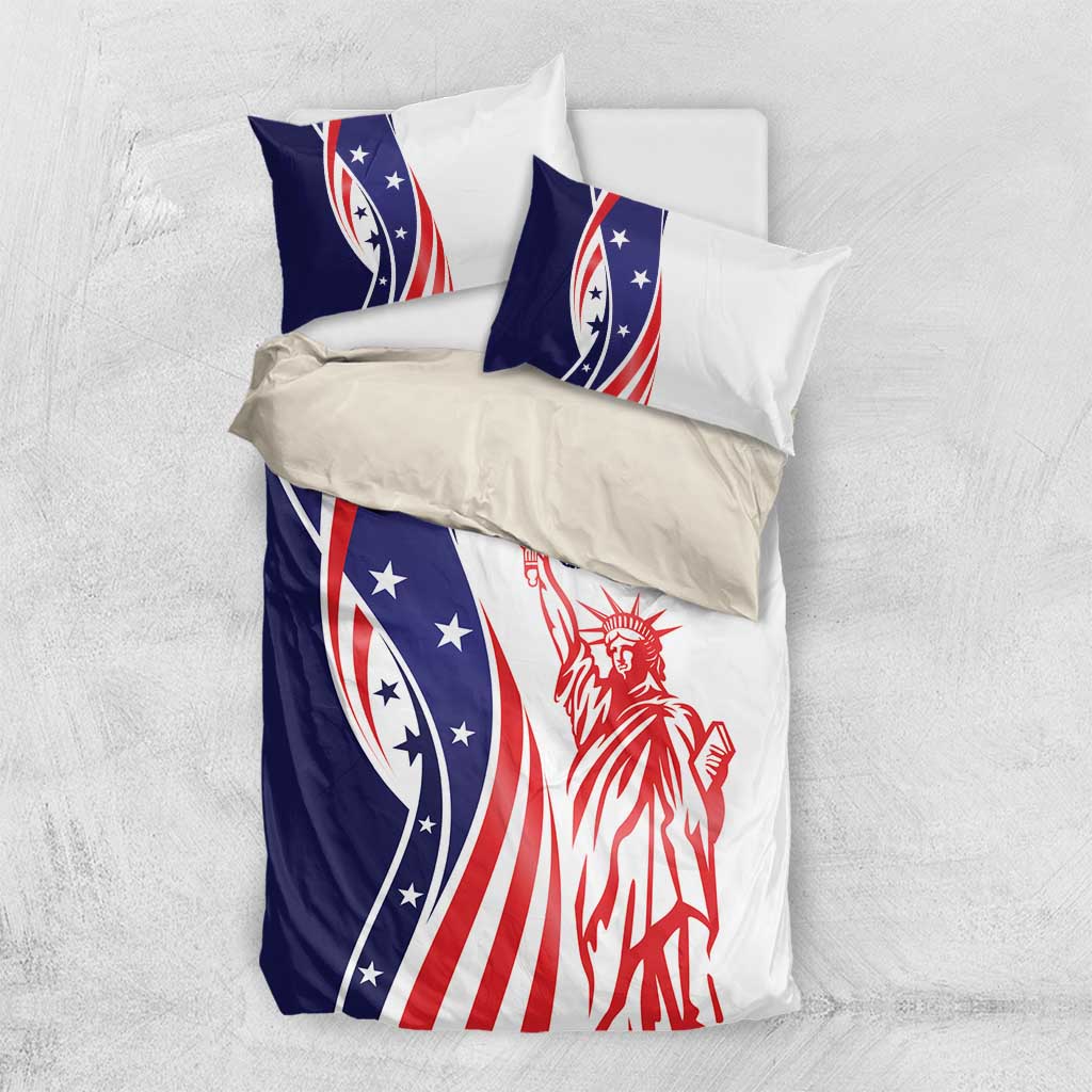 Fourth Of July USA Bedding Set American Dream - Statue Of Liberty