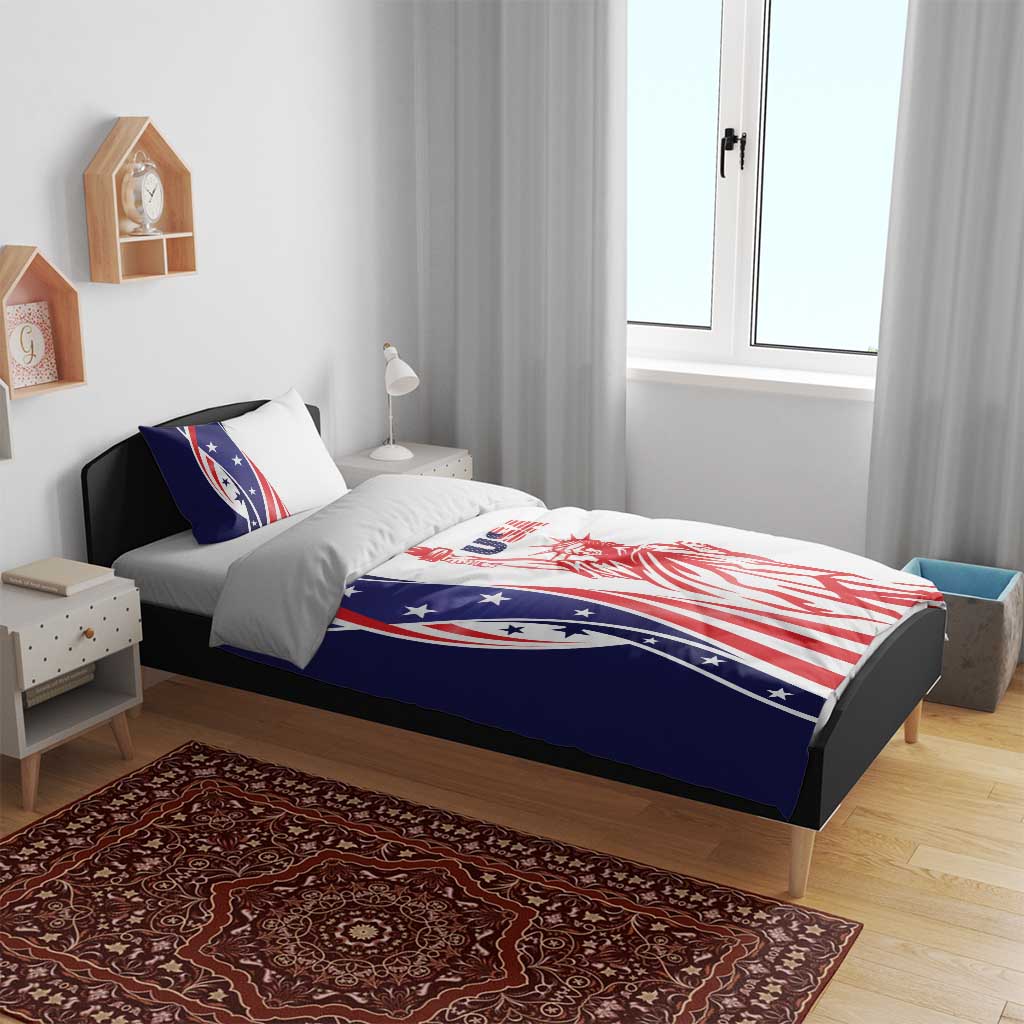 Fourth Of July USA Bedding Set American Dream - Statue Of Liberty