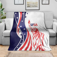 Fourth Of July USA Blanket American Dream - Statue Of Liberty