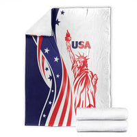 Fourth Of July USA Blanket American Dream - Statue Of Liberty