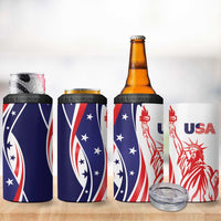 Fourth Of July USA 4 in 1 Can Cooler Tumbler American Dream - Statue Of Liberty