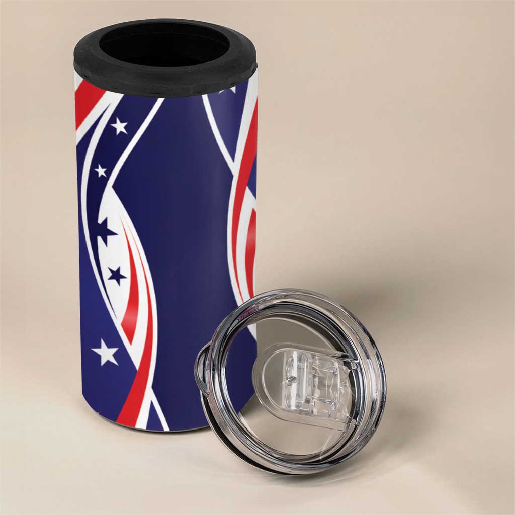 Fourth Of July USA 4 in 1 Can Cooler Tumbler American Dream - Statue Of Liberty