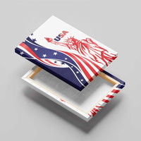 Fourth Of July USA Canvas Wall Art American Dream - Statue Of Liberty