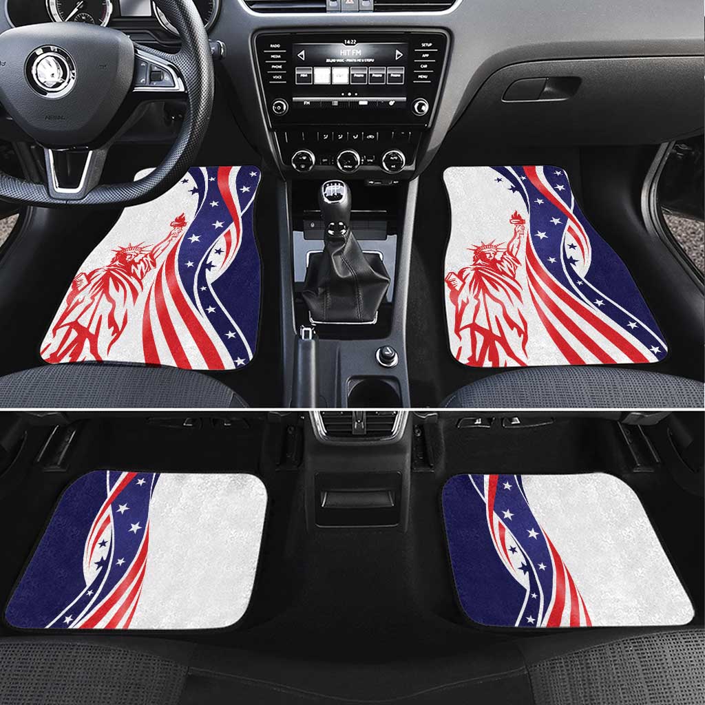 Fourth Of July USA Car Mats American Dream - Statue Of Liberty