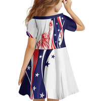 Fourth Of July USA Family Matching Puletasi and Hawaiian Shirt American Dream - Statue Of Liberty